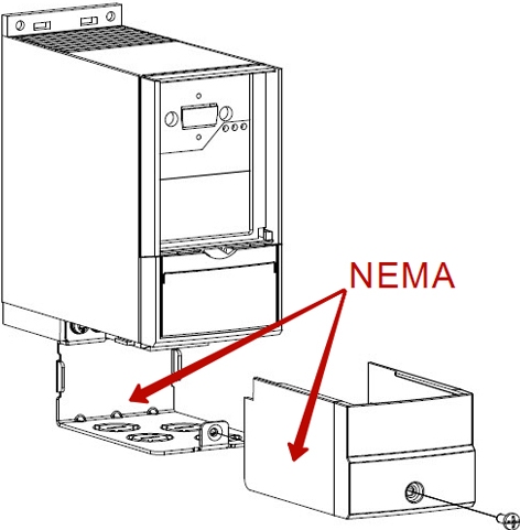 Danfoss Комплект NEMA1 - M5 132B0121 (от 18,5 кВт до 22,0 кВт)