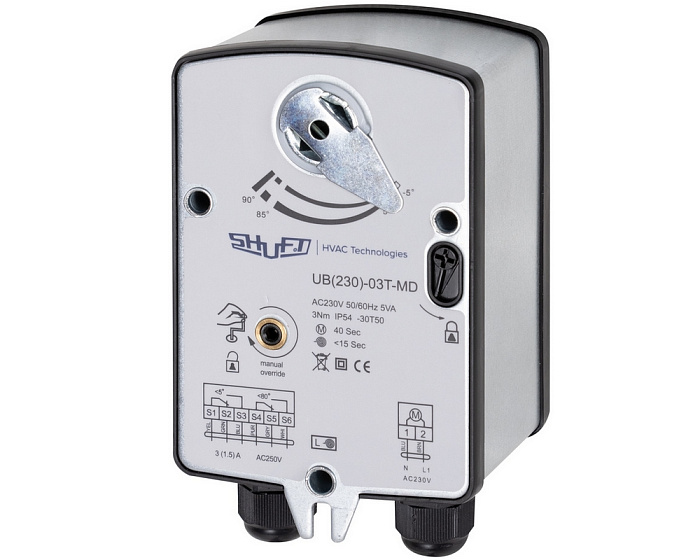 Shuft UB(230)-05T-MD электропривод с возвратной пружиной